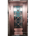 Stylish Glass Luxurious Inexpensive Copper Door